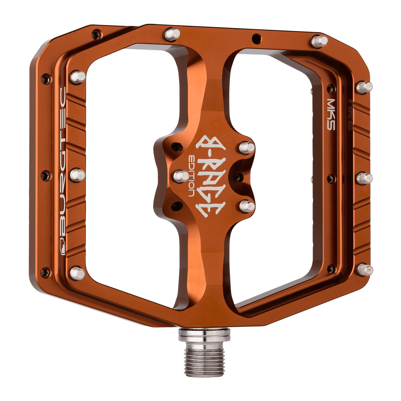 BURGTEC PENTHOUSE FLAT MK5 B-RAGE EDITION Kash Bronze flat pedals