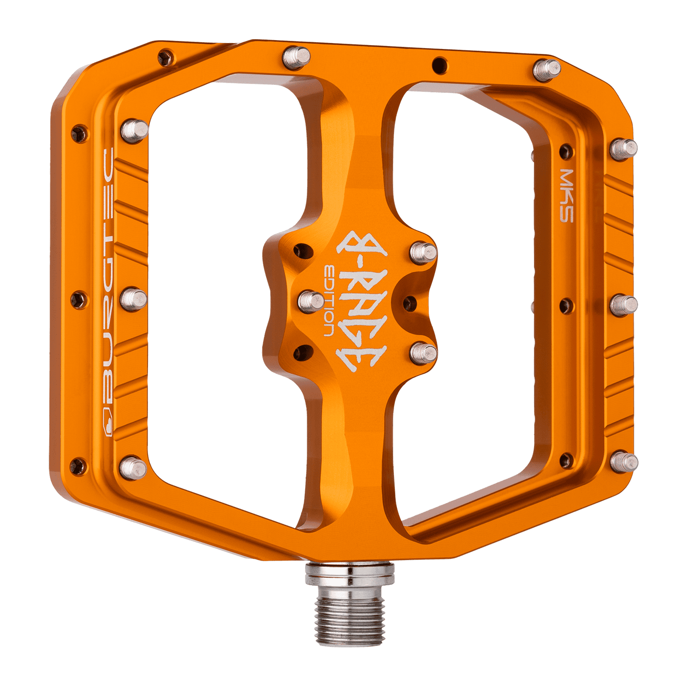 BURGTEC PENTHOUSE FLAT MK5 B-RAGE EDITION flat pedals Orange