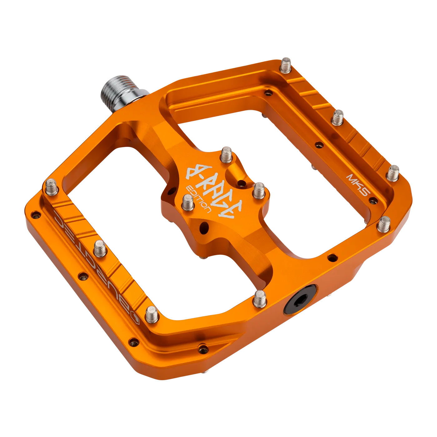 BURGTEC PENTHOUSE FLAT MK5 B-RAGE EDITION flat pedals Orange