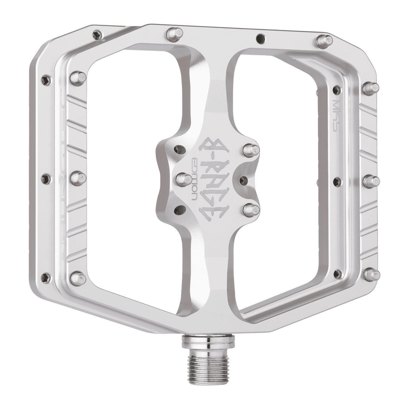 BURGTEC PENTHOUSE FLAT MK5 B-RAGE EDITION flat pedals Silver