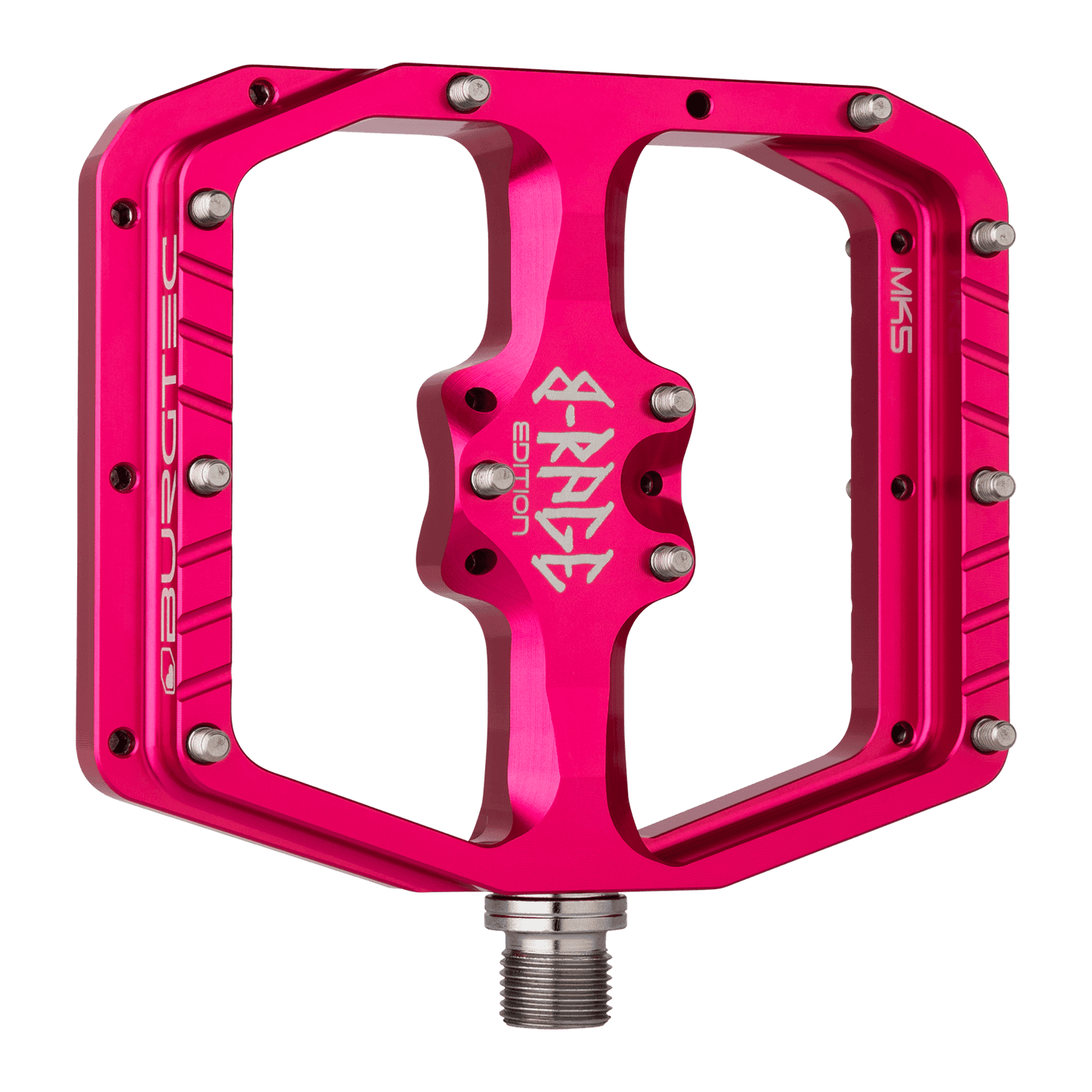 BURGTEC PENTHOUSE FLAT MK5 B-RAGE EDITION Pink flat pedals