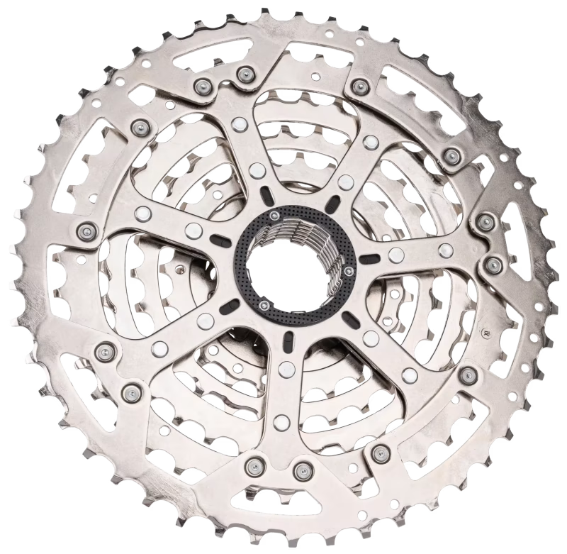 SHIMANO CUES CS-LG400 Linkglide 10-Speed Cassette - Polish Silver Edition
