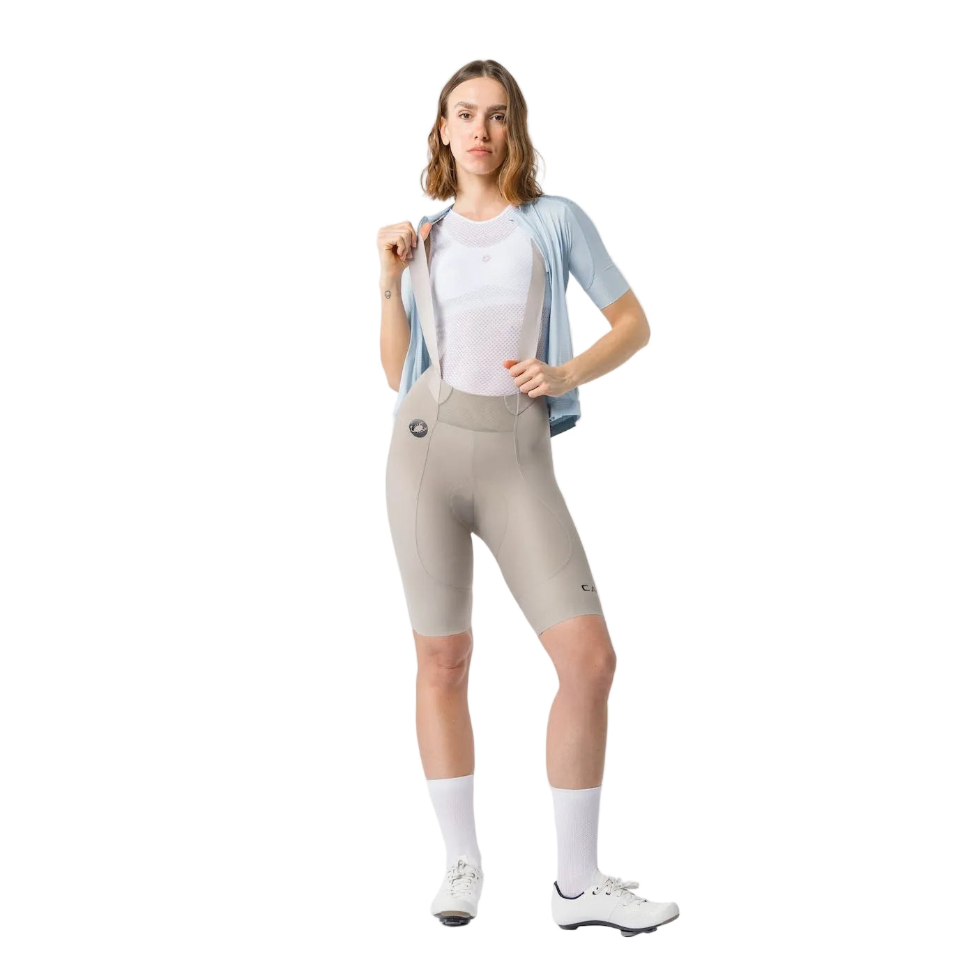 CASTELLI ESPRESSO 2 W DT Women's Clay Grey Bib Shorts