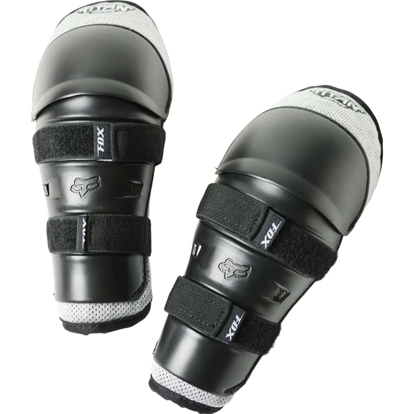 FOX TITAN Junior Knee/Shin Guards Black/Silver