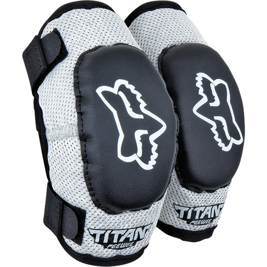 FOX PEEWEE TITAN Junior Elbow Pads Black/Silver