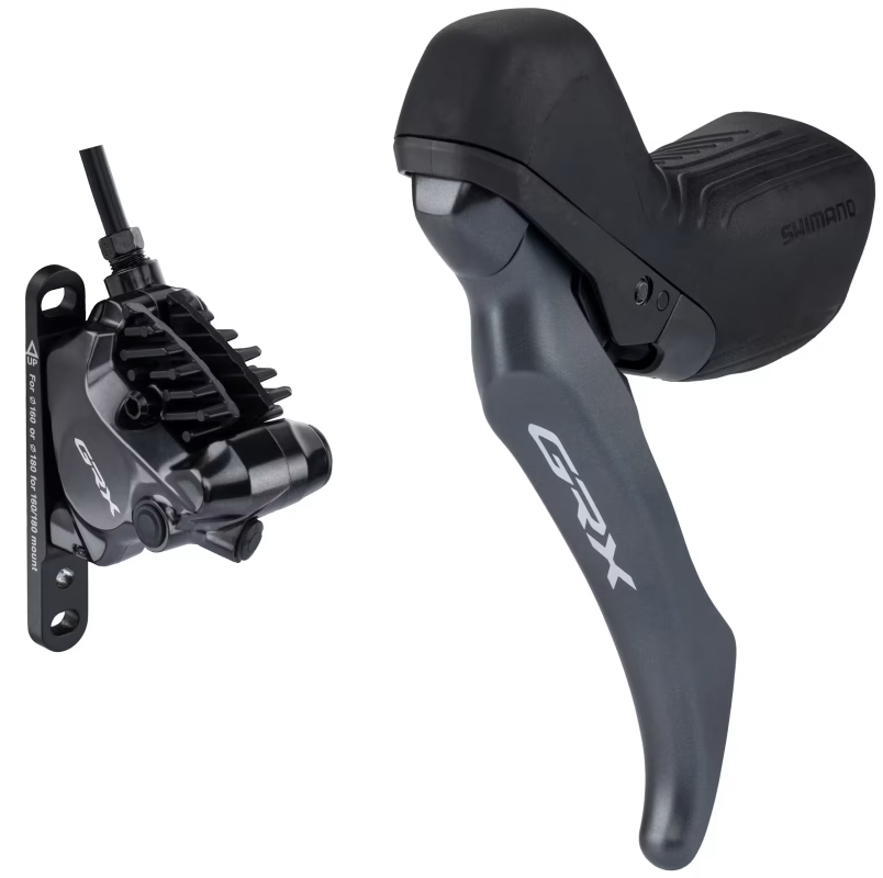 SHIMANO GRX BL-RX820 Left Single Lever and Front Calliper + BR-RX820 Flat Mount
