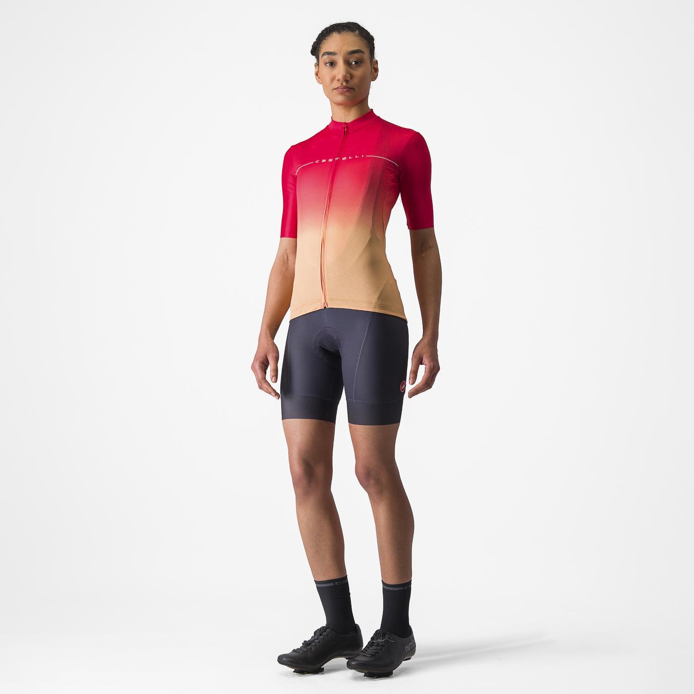 CASTELLI SALITA Women's Short Sleeve Jersey Pink/Orange