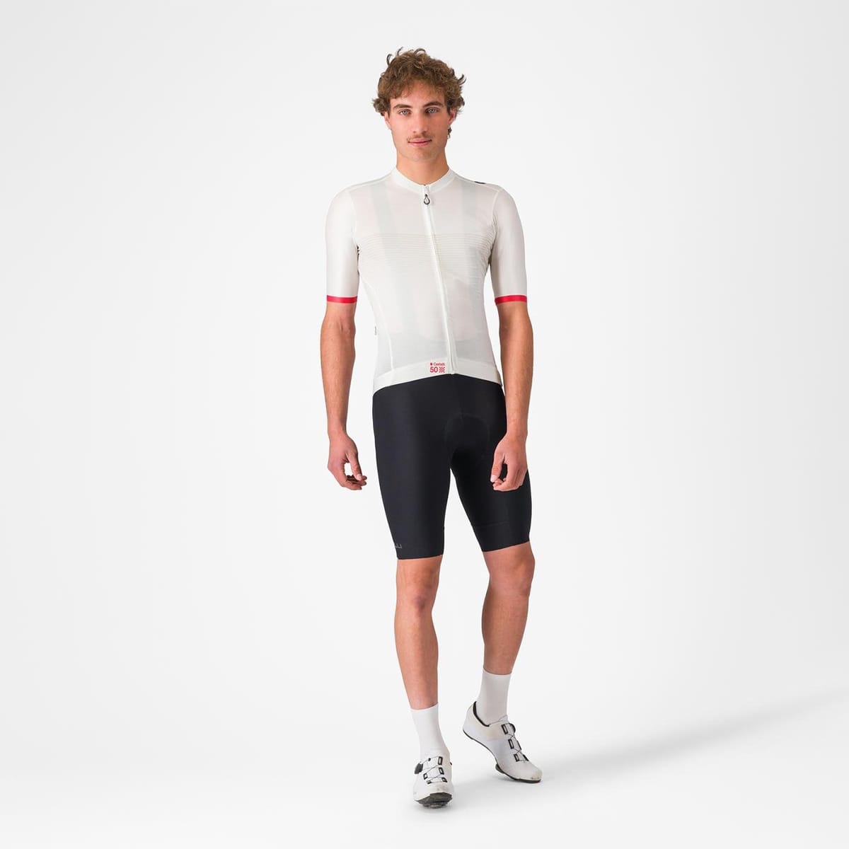 CASTELLI ESPRESSO 50th ANNIVERSARY Jersey Short Sleeve White