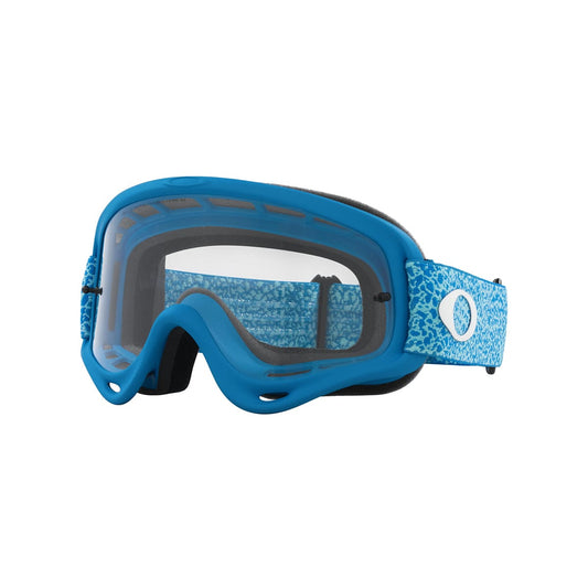 OAKLEY O Frame MX Blue Crackle Transparent Goggle OO7029-84