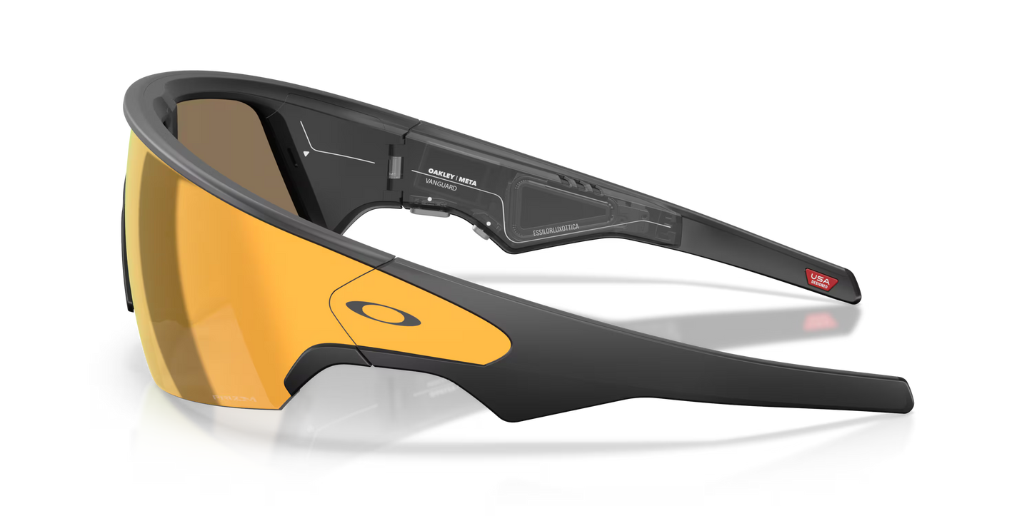 OAKLEY VANGUARD META Glasses Black Prizm 24K Lens