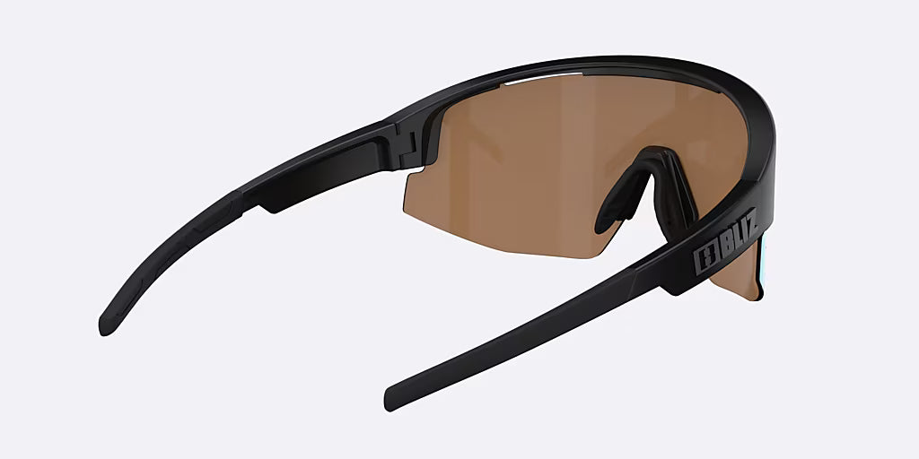 BLIZ MATRIX Glasses Matt Black Coral/Orange Iridium Blue Screen