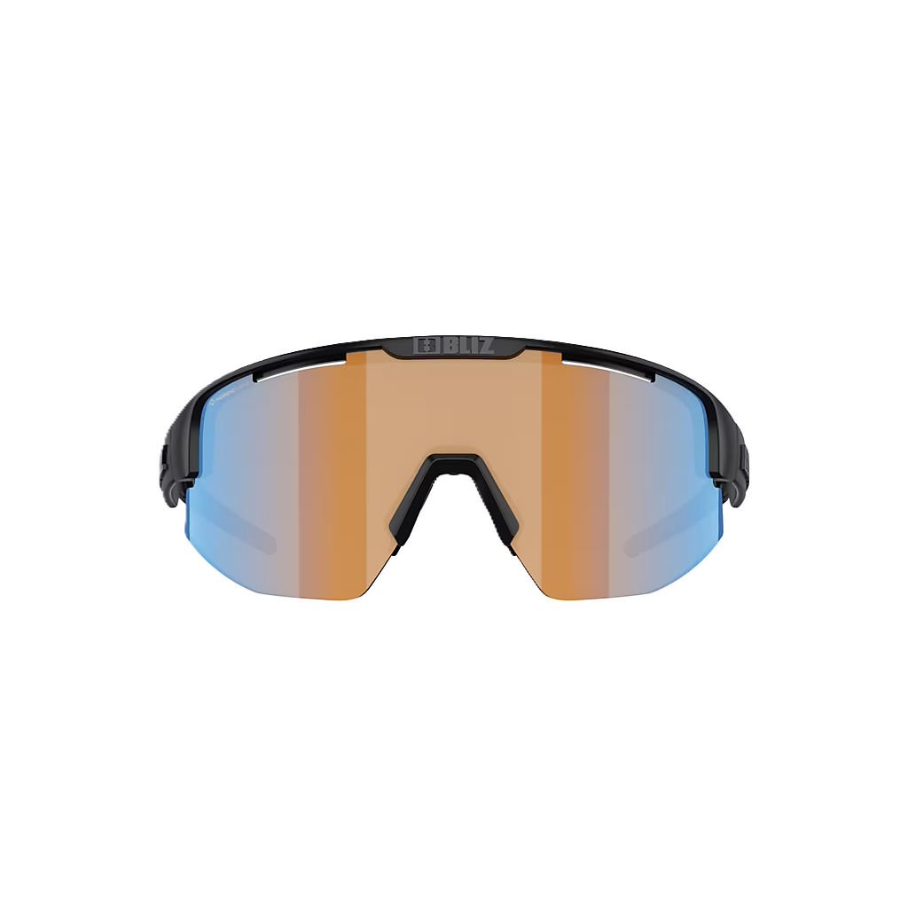 BLIZ MATRIX Glasses Matt Black Coral/Orange Iridium Blue Screen