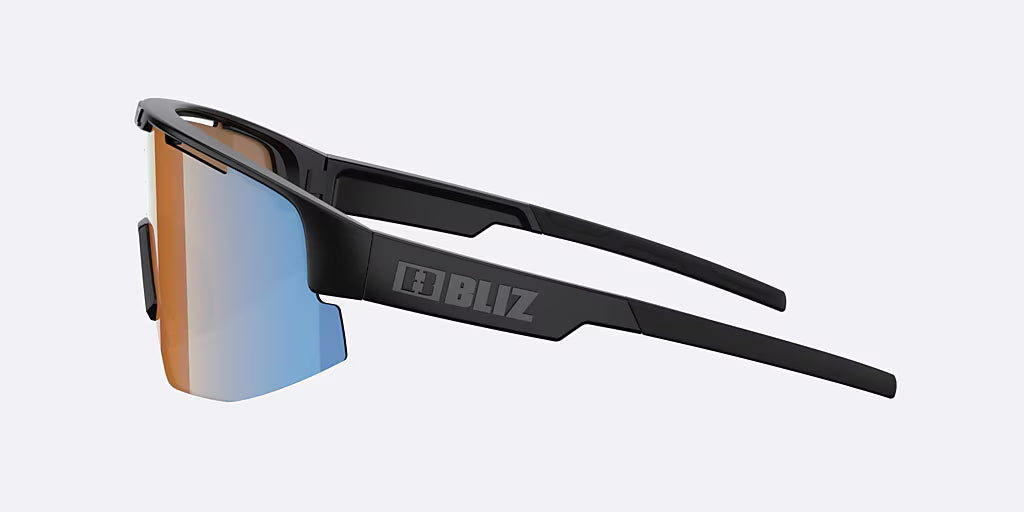 BLIZ MATRIX Glasses Matt Black Coral/Orange Iridium Blue Screen
