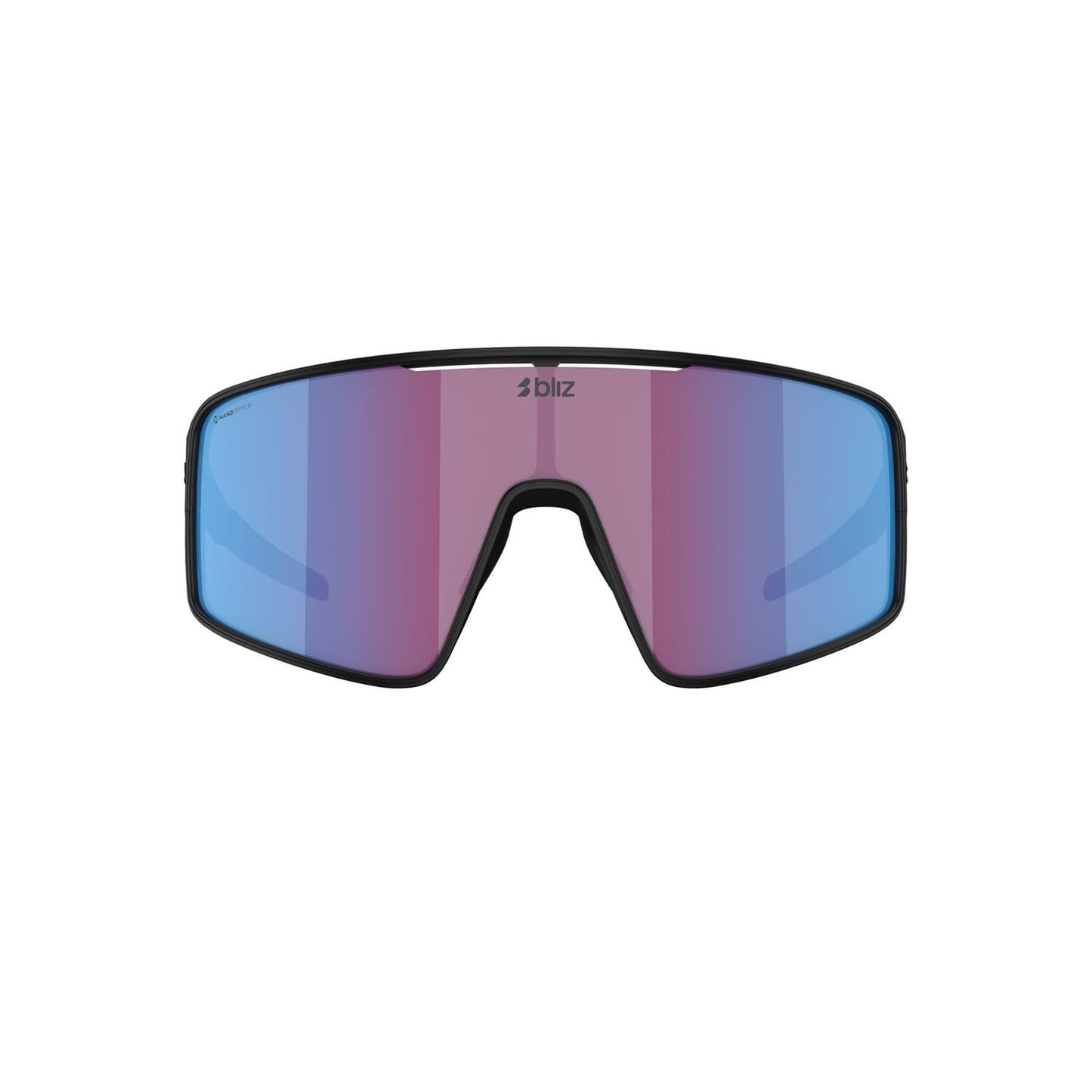 Glasses BLIZ P001 Black Matt Pink Violet Blue Mirror Screen