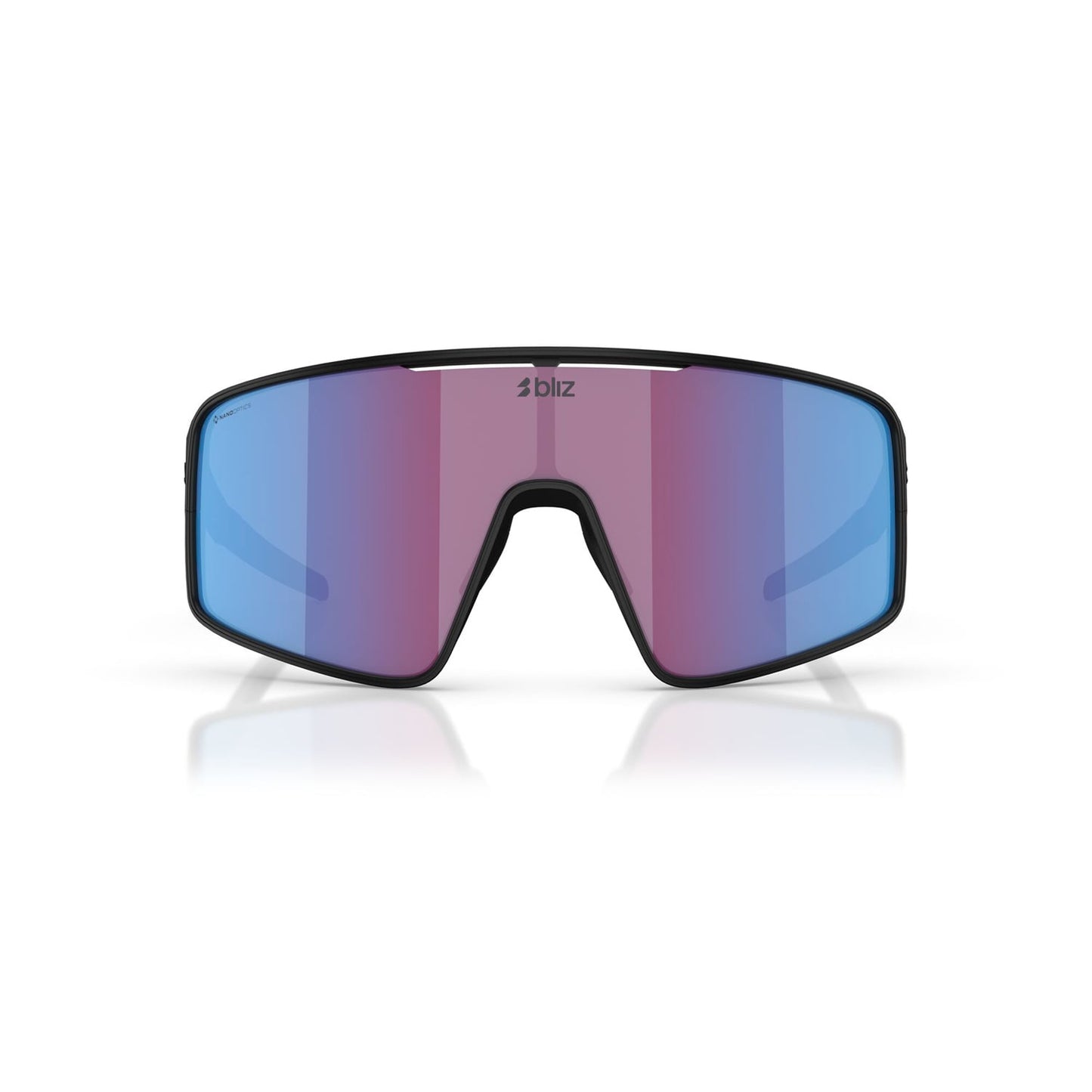 Glasses BLIZ P001 S Black Matt Pink Violet Blue Mirror Screen