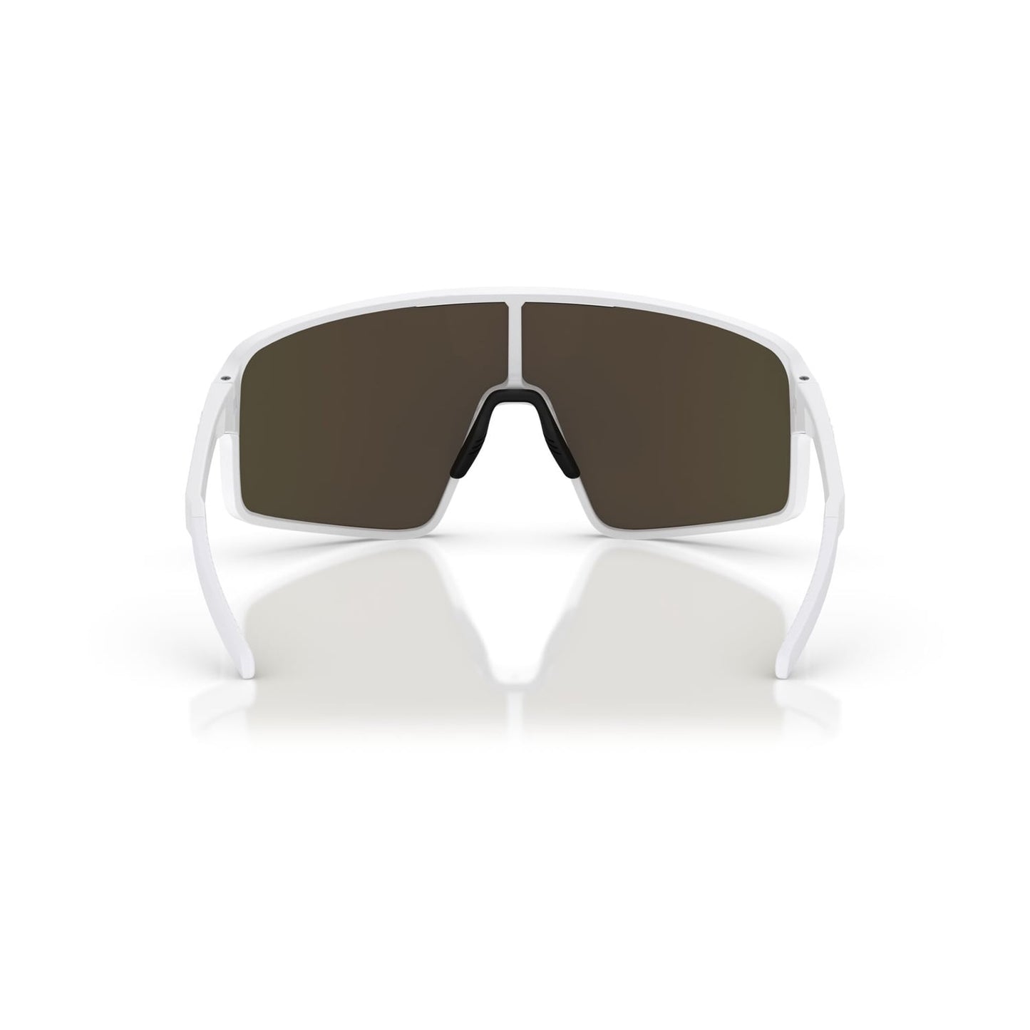 BLIZ P001 Glasses Matt White Frame Brown Red Iridium