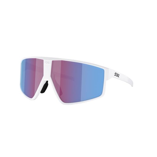 Glasses BLIZ P002 White Screen Pink Violet Blue Mirror