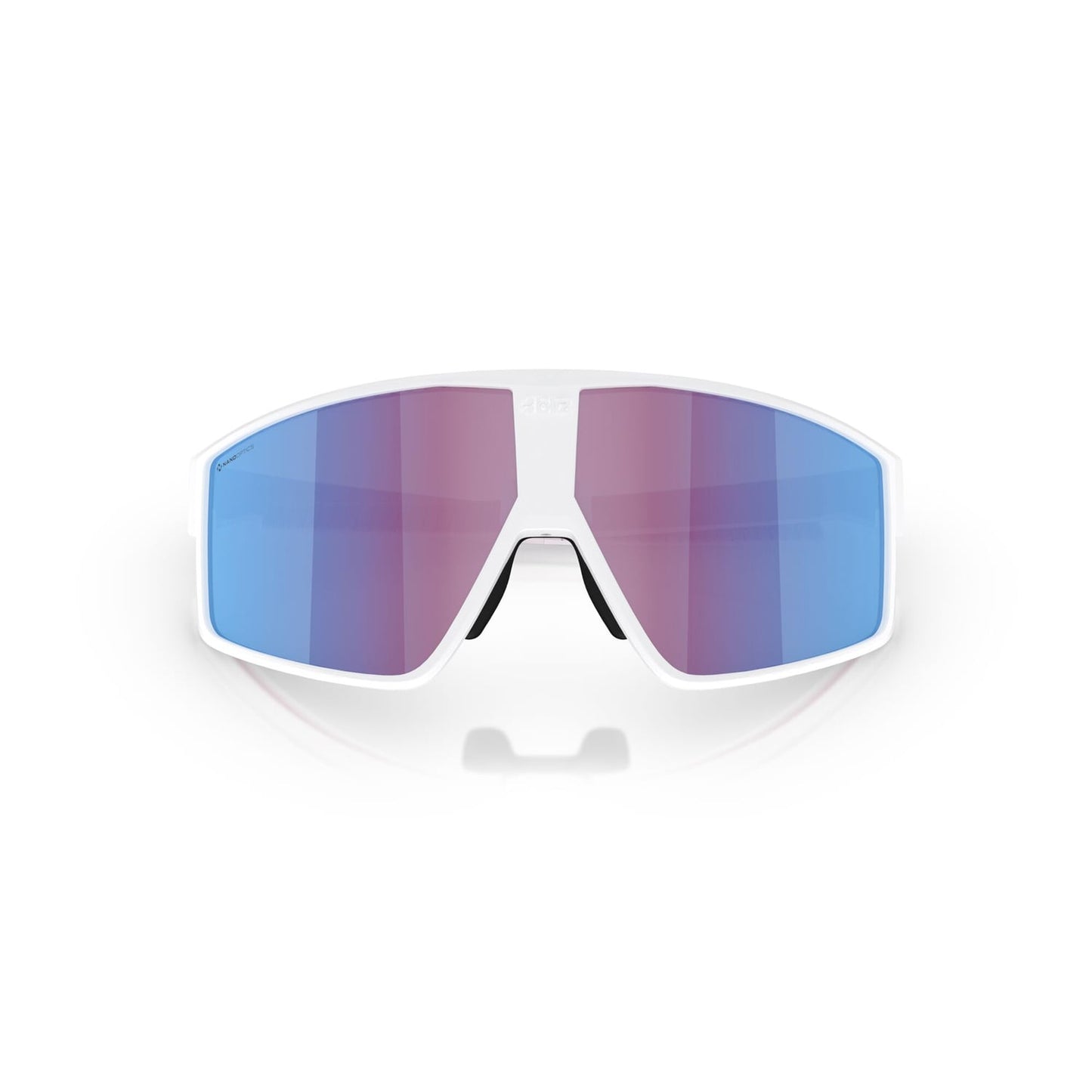 Glasses BLIZ P002 White Screen Pink Violet Blue Mirror