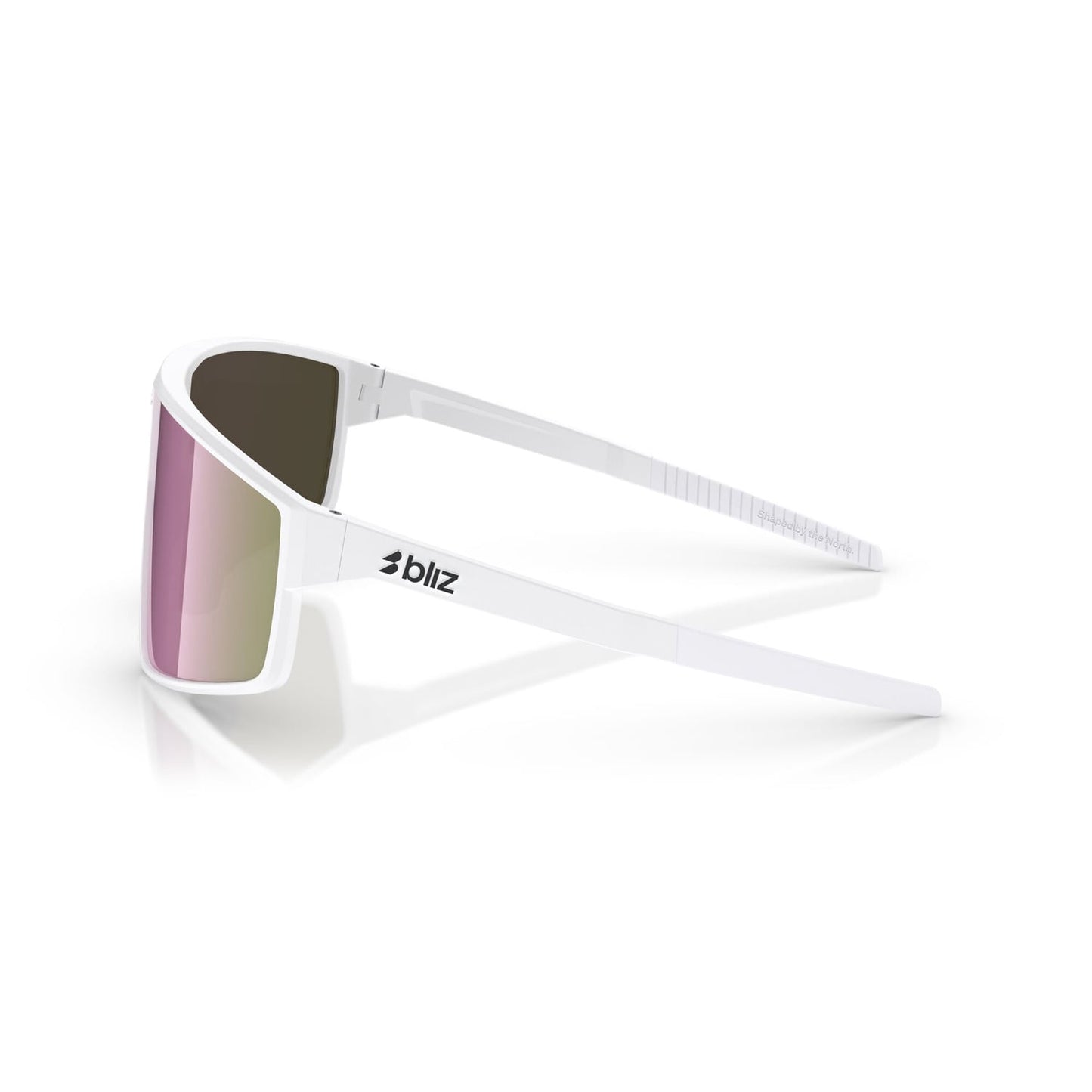 Glasses BLIZZ P002S White Matt Brown Pink Screen