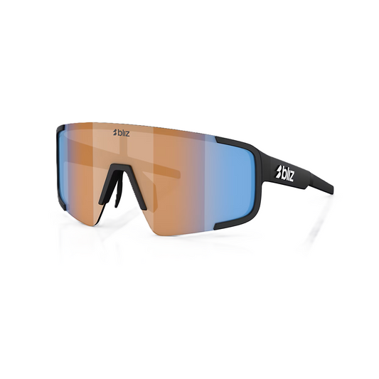 Glasses BLIZ P003 SMALL Black Matt Nano Optics Nordic Ligh Coral - Orange w Blue Multi