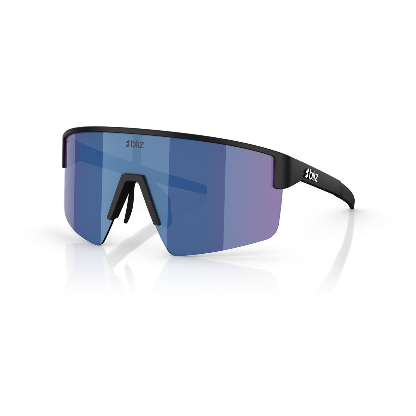 BLIZ P004 Black Matt Blue Mirror Goggles