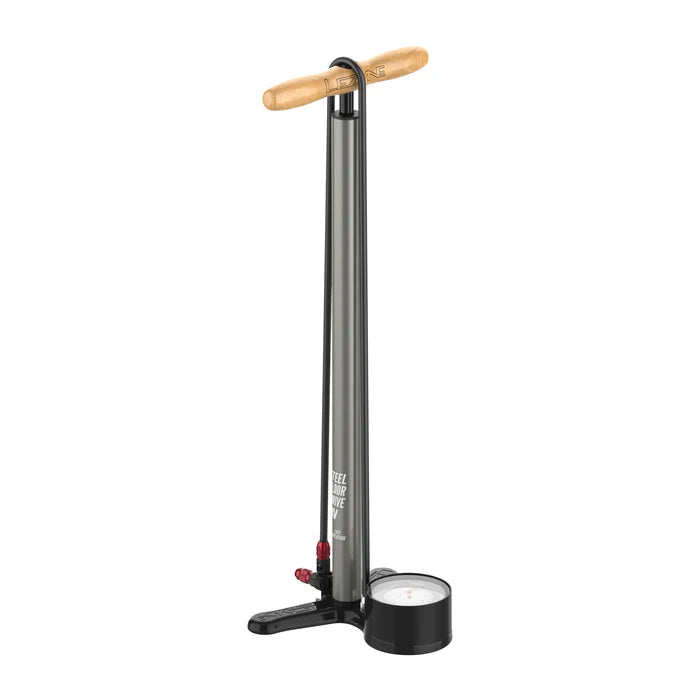 [New 2025] LEZYNE STEEL FLOOR DRIVE 3.5 HV Foot Pump Black