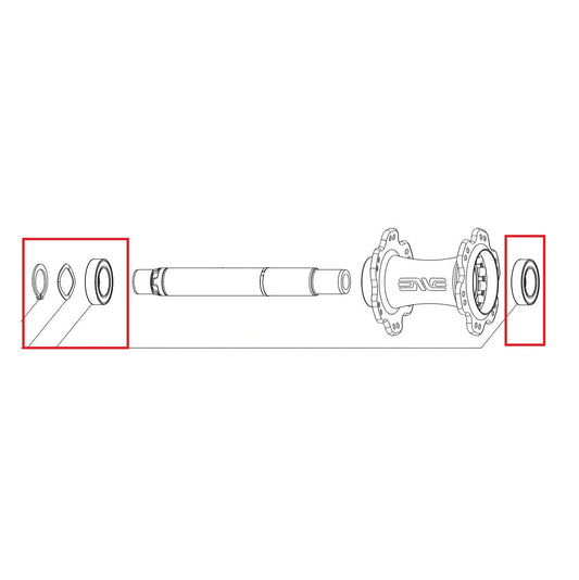 Rear Hub Bearings 17×28×7mm.ENVE INNERDRIVE