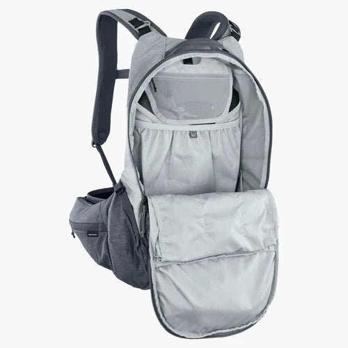 EVOC TRAIL PRO 16L Backpack with Back Panel, Gray