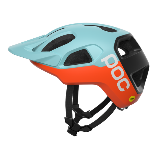 POC CULARIS MTB Helmet Blue/Orange Matt