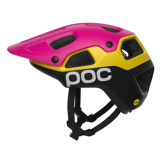 POC CULARIS PURE MTB Helmet Pink/Yellow/Black