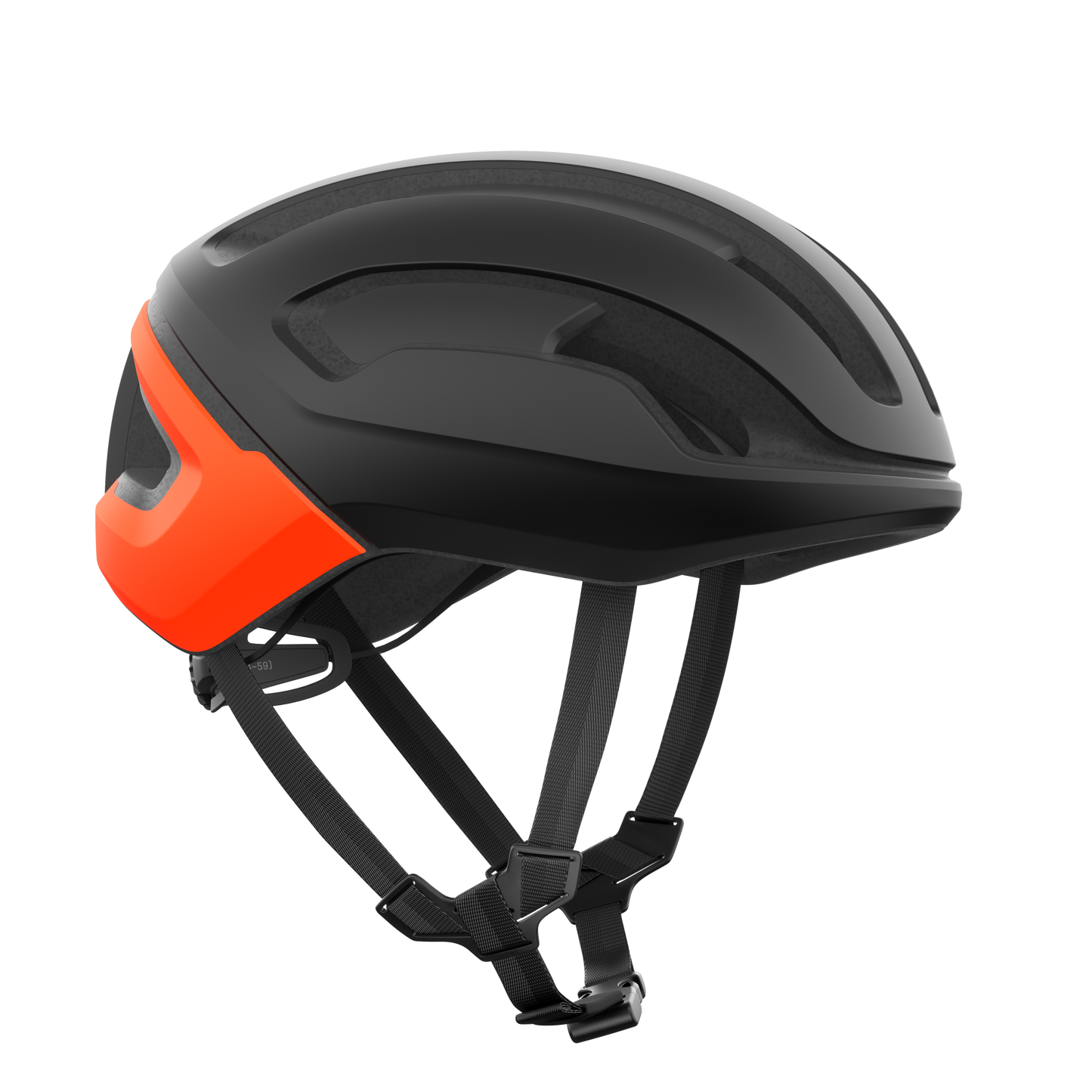 POC OMNE AIR MIPS Road Helmet Black Matt/Orange Fluo