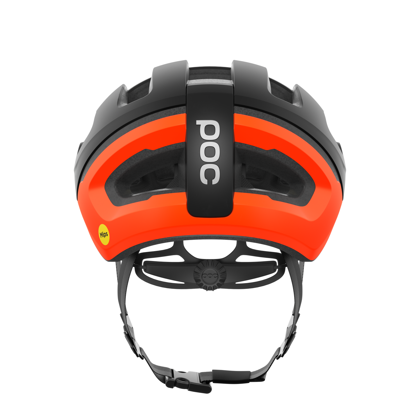 POC OMNE AIR MIPS Road Helmet Black Matt/Orange Fluo