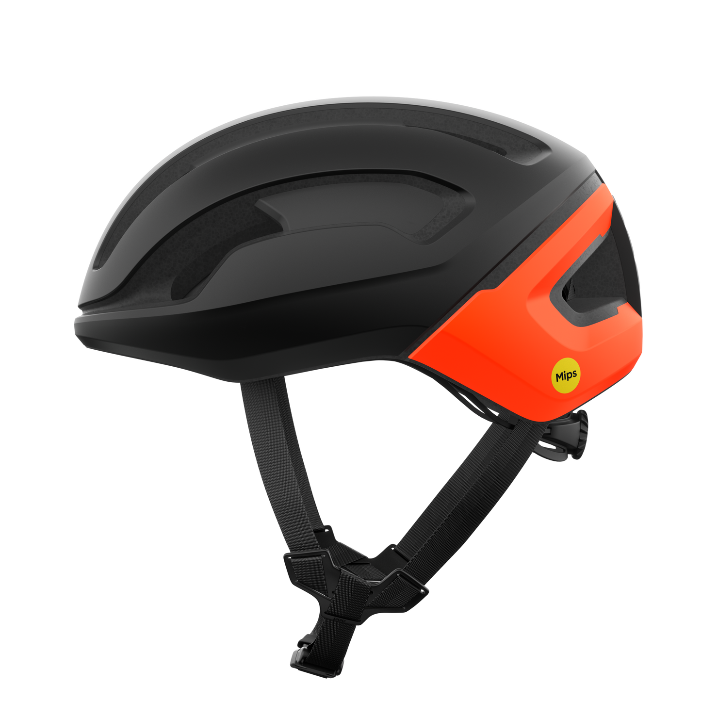 POC OMNE AIR MIPS Road Helmet Black Matt/Orange Fluo