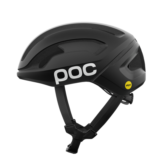 POC OMNE AIR MIPS Logo Road Helmet Black Matt/White