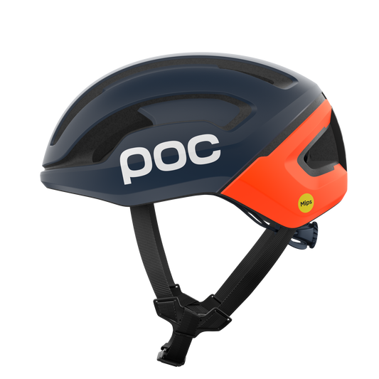 POC OMNE AIR MIPS Road Helmet Navy/Orange Matt