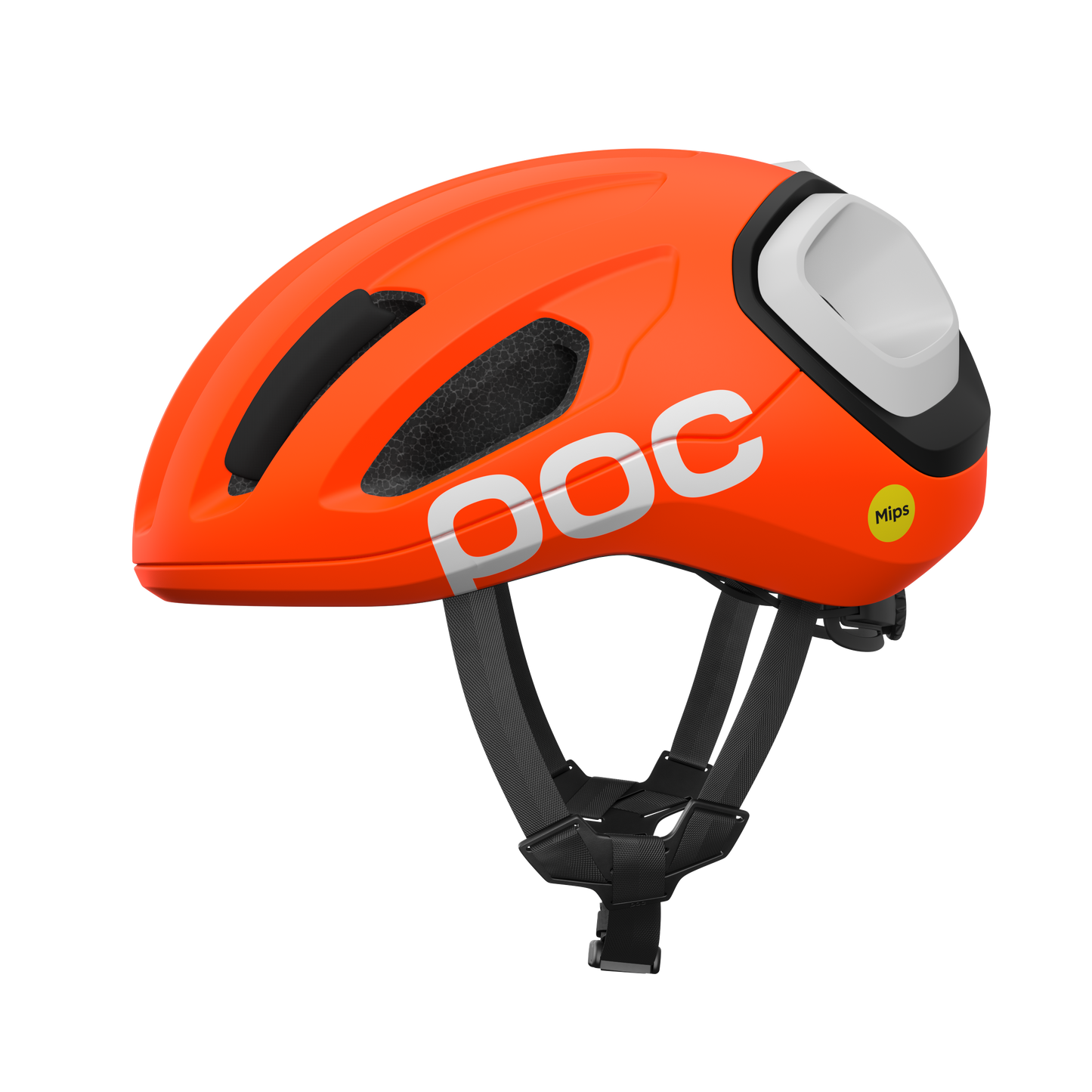 POC AMIDAL Road Helmet Matt Orange/Matt Black/Matt White