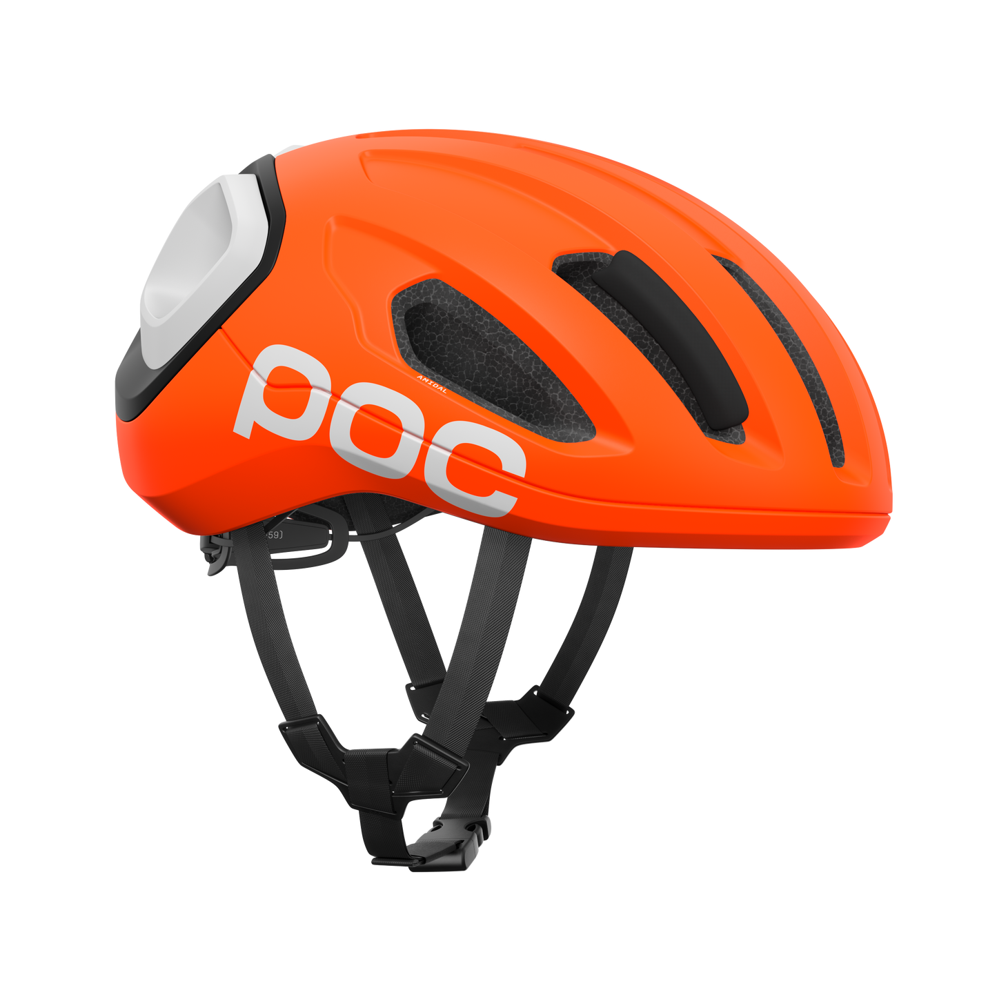 POC AMIDAL Road Helmet Matt Orange/Matt Black/Matt White