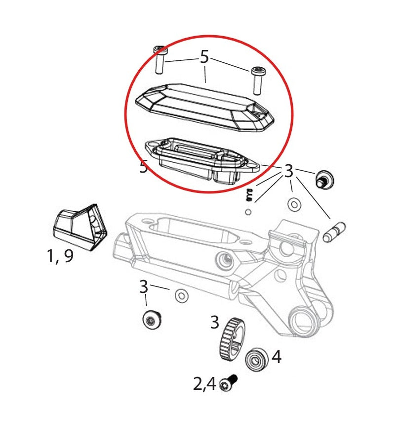 Brake lever cover kit SRAM MAVEN Ultimate/Silver/Bronze