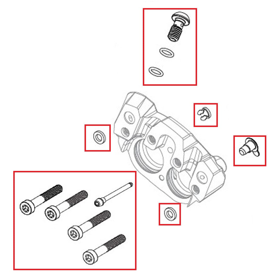 Brake caliper bolt kit SRAM SRAM MAVEN Ultimate/Silver/Bronze