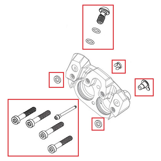 Kit Reconstruction SRAM Brake Caliper SRAM MAVEN Ultimate/Silver/Bronze