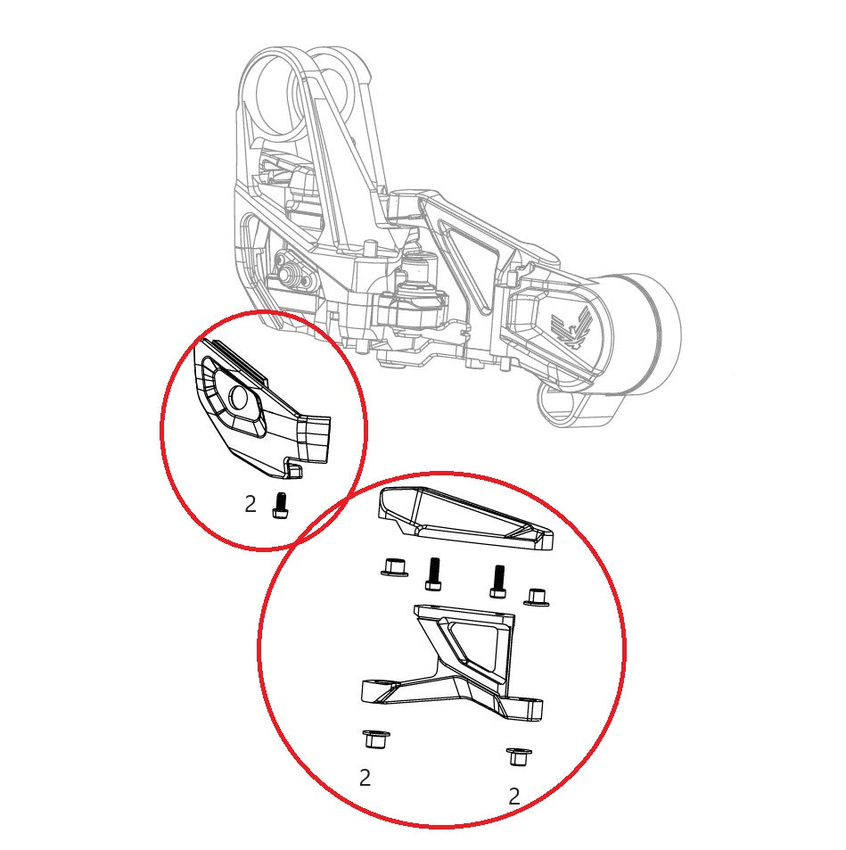 SRAM XX-SL T-Type Eagle AXS Derailleur Guard Kit