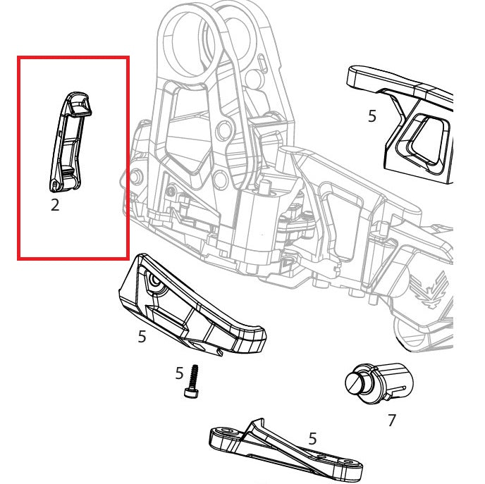 SRAM GX T-Type AXS Derailleur Battery Locking Lever/Clip