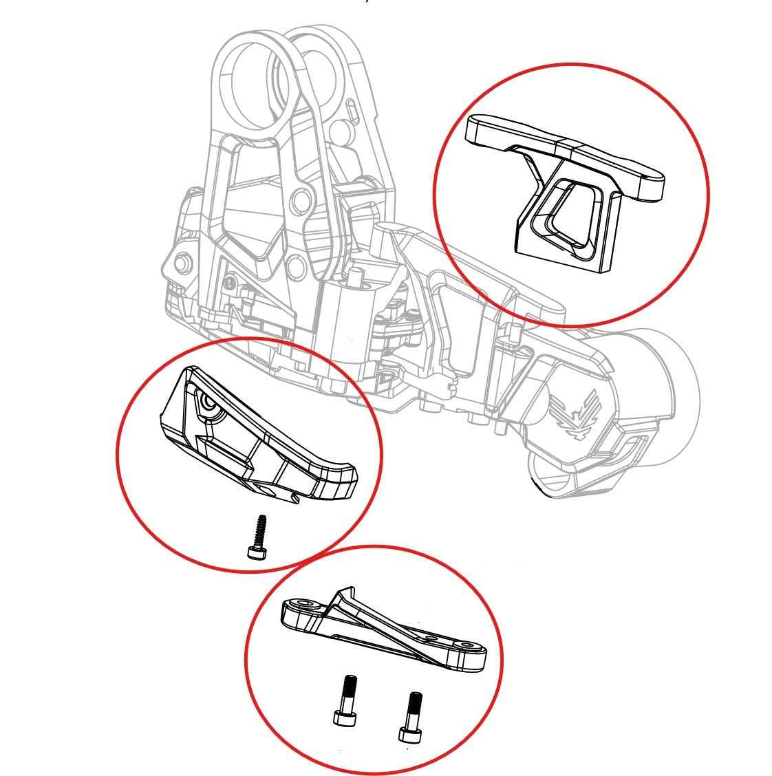 SRAM GX T-Type Eagle AXS Derailleur Guard Kit