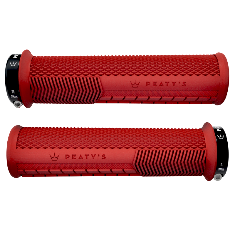 PEATY'S MONARCH KNURL Grips Red