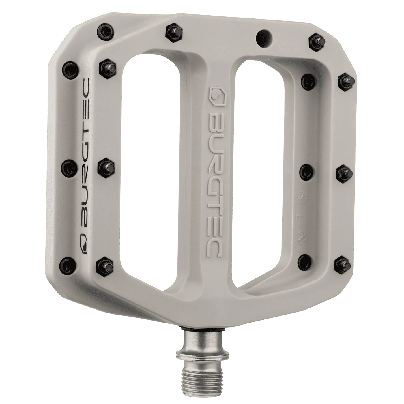 BURGTEC MK4 Composite Nase Grey flat pedals