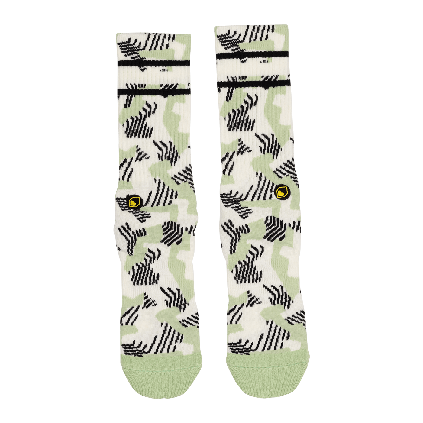BURGTEC PATTERNED Socks - White/Green