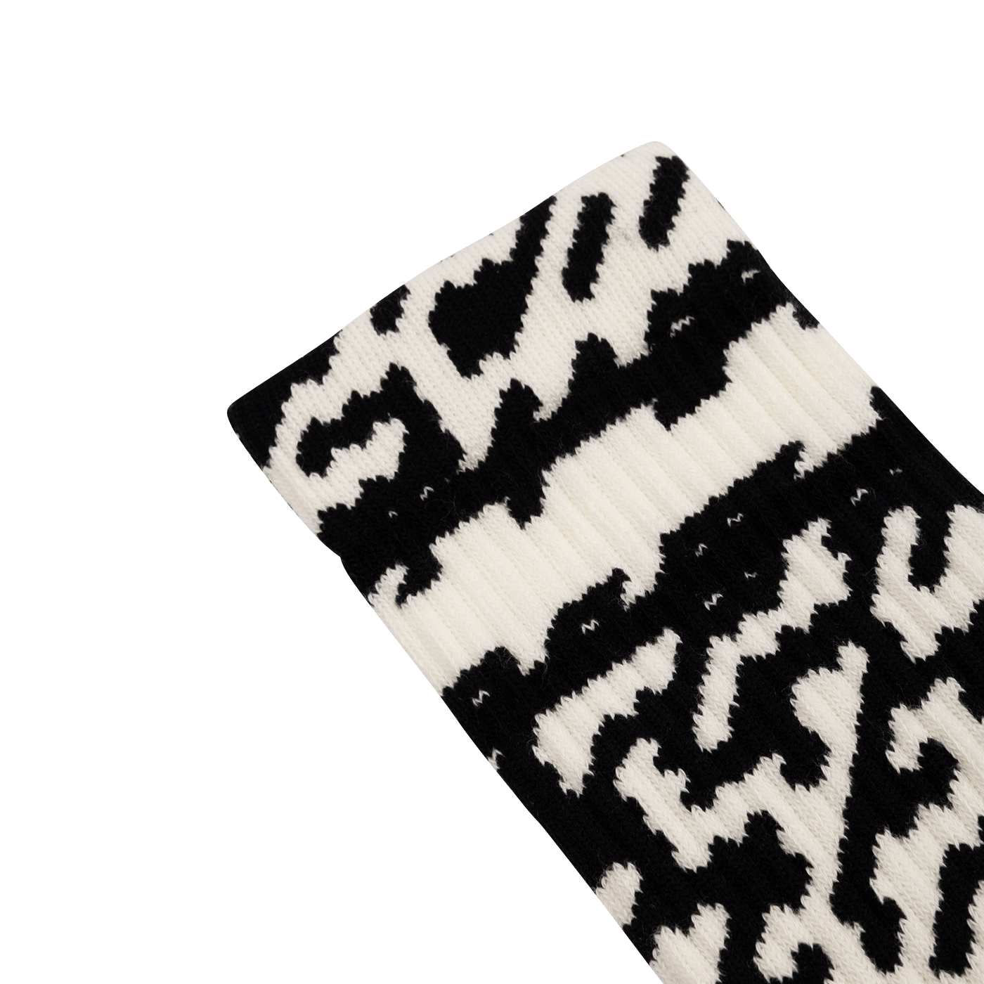 BURGTEC PATTERNED Socks, Black/White