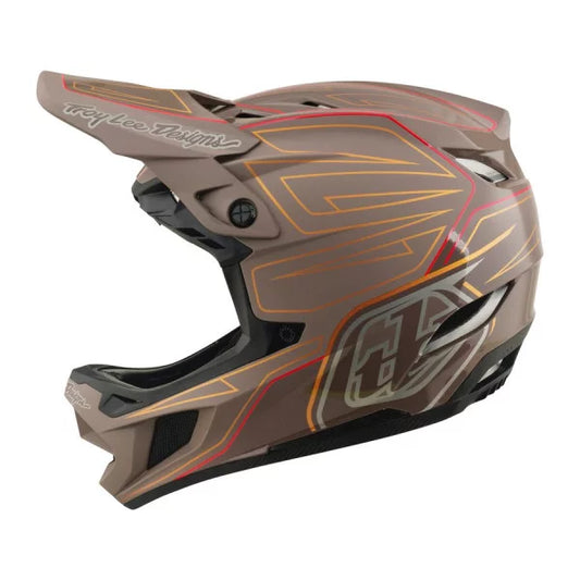 TROY LEE DESIGNS D4 POLYACRYLITE MIPS SHADOW PRO Brown MTB Helmet