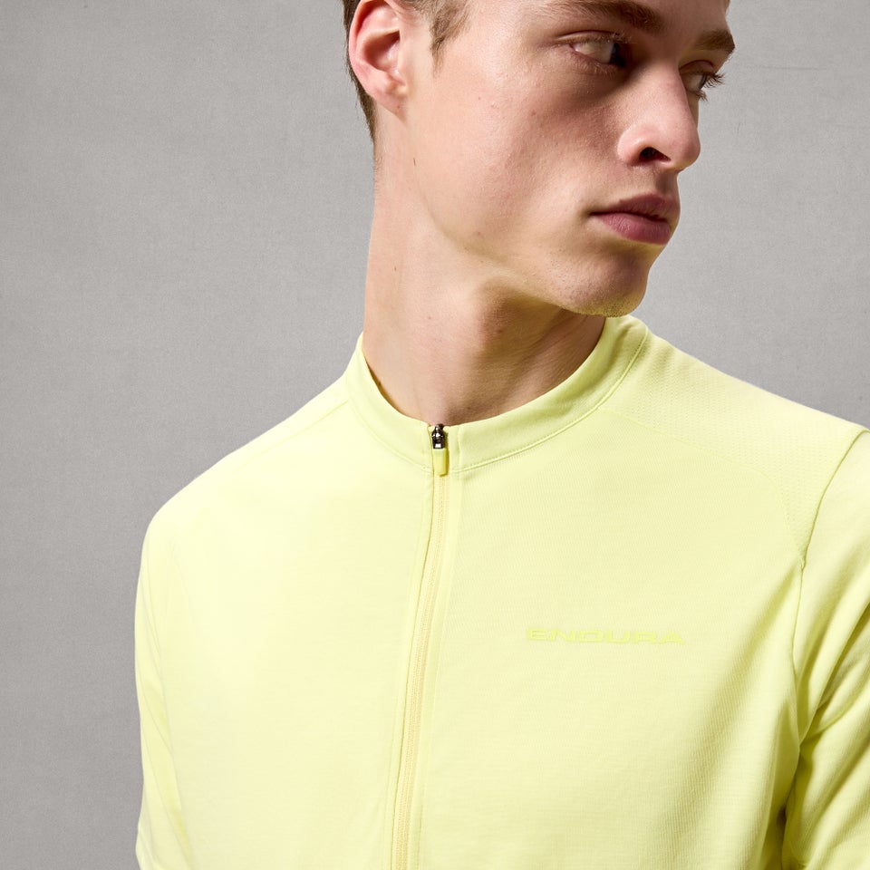 ENDURA LOOP ZIPPED Short Sleeve Oilseed Jersey