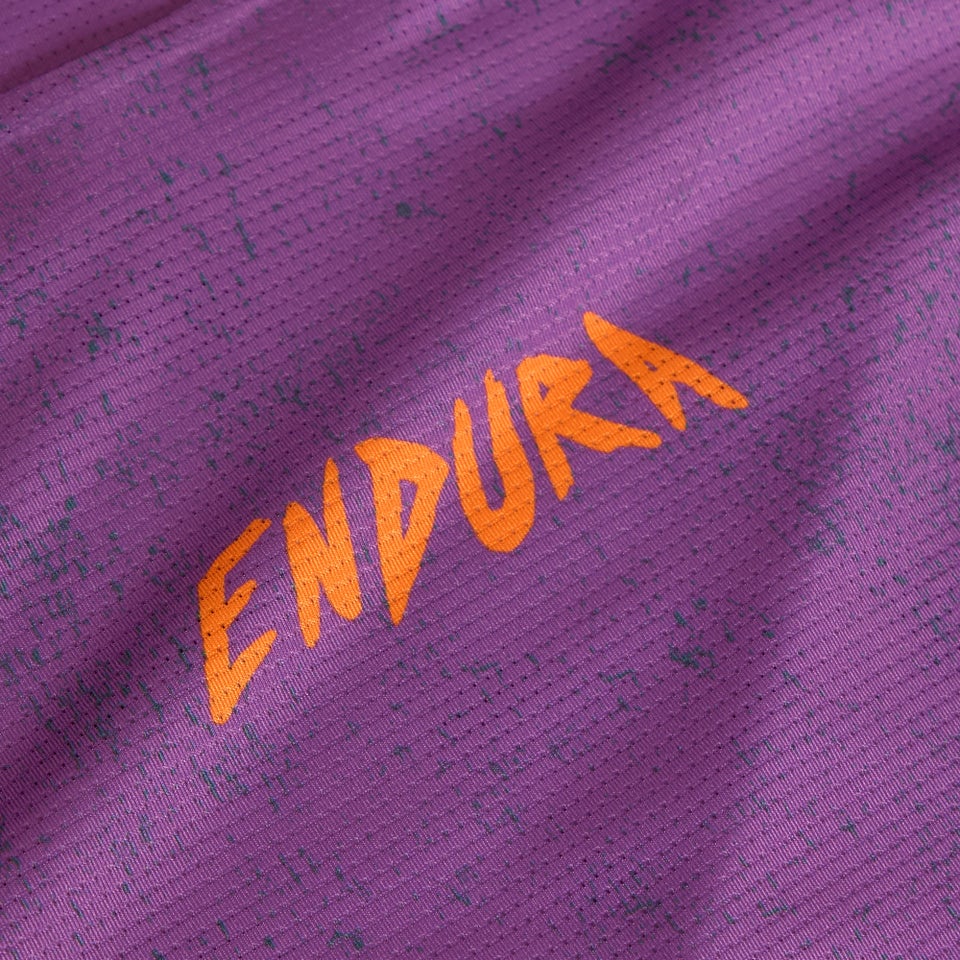 ENDURA SINGLETRACK PRINT Short Sleeve Jersey Women's End Purple